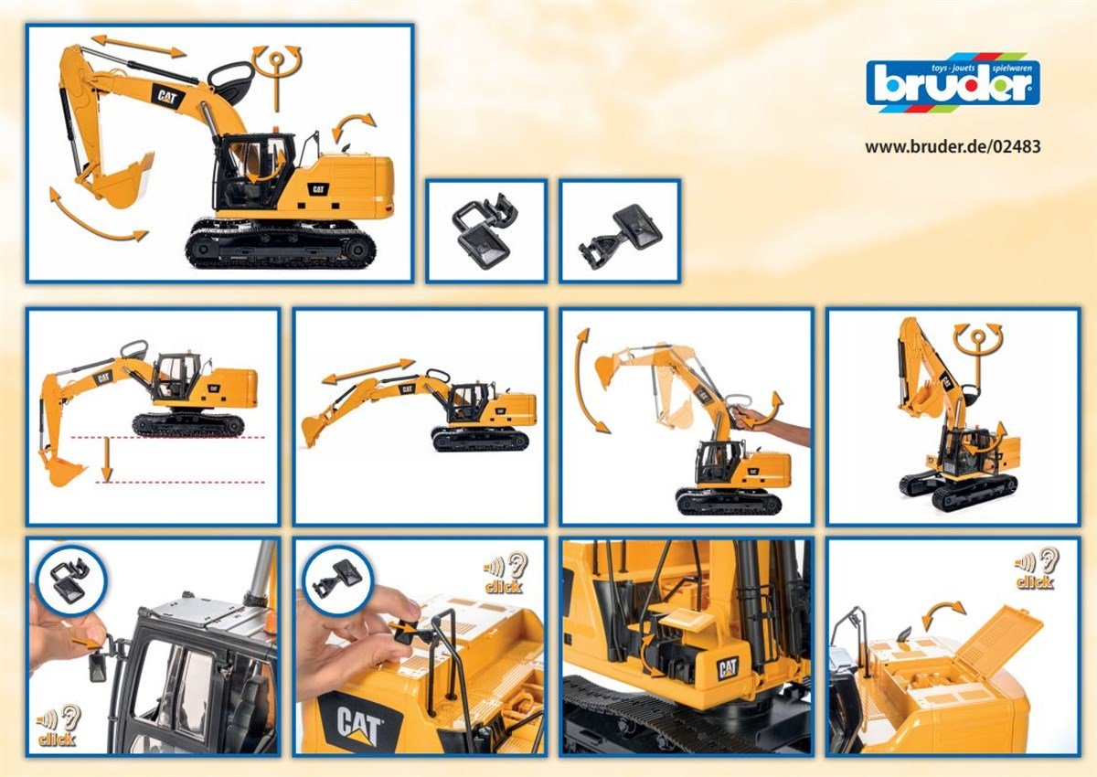Bruder Caterpillar Paletli Ekskavatör BR02483