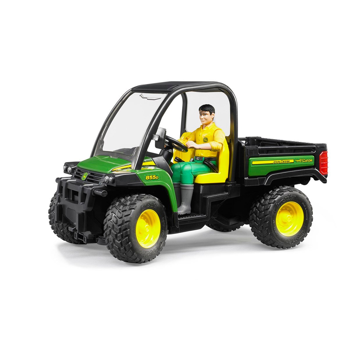 BRUDER John Deere Gator 855D & Bworld Adam-BR02490