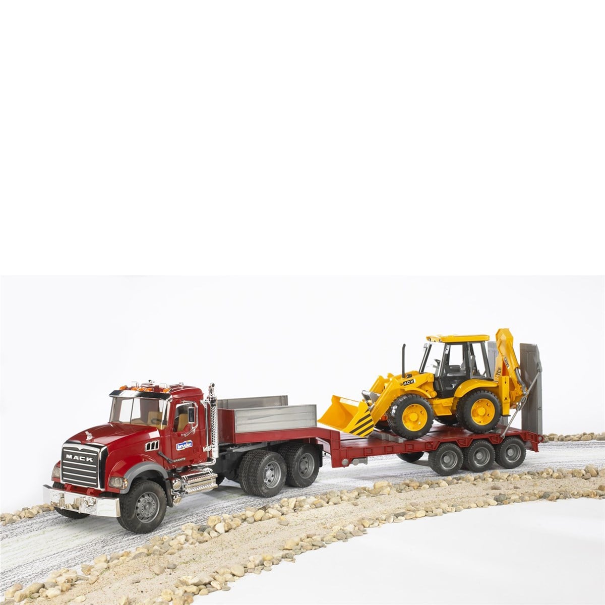 BRUDER Mack Granite Jcb Taşıyan Tır-BR02813