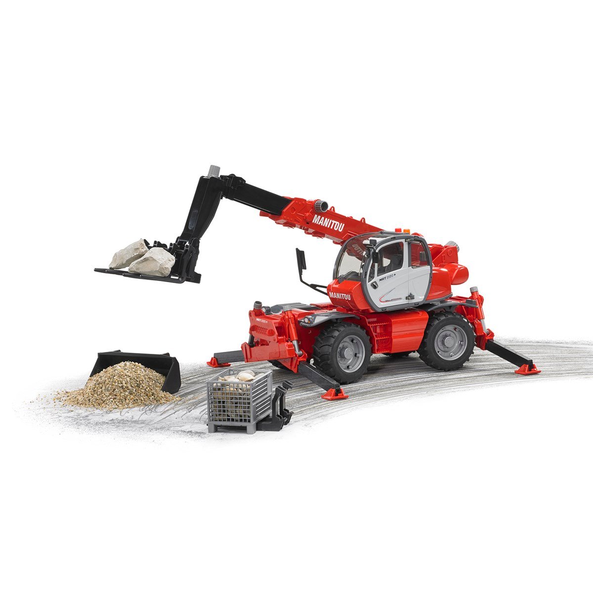BRUDER Manitou Mrt 2150 Teleskopik Forklift-BR02129