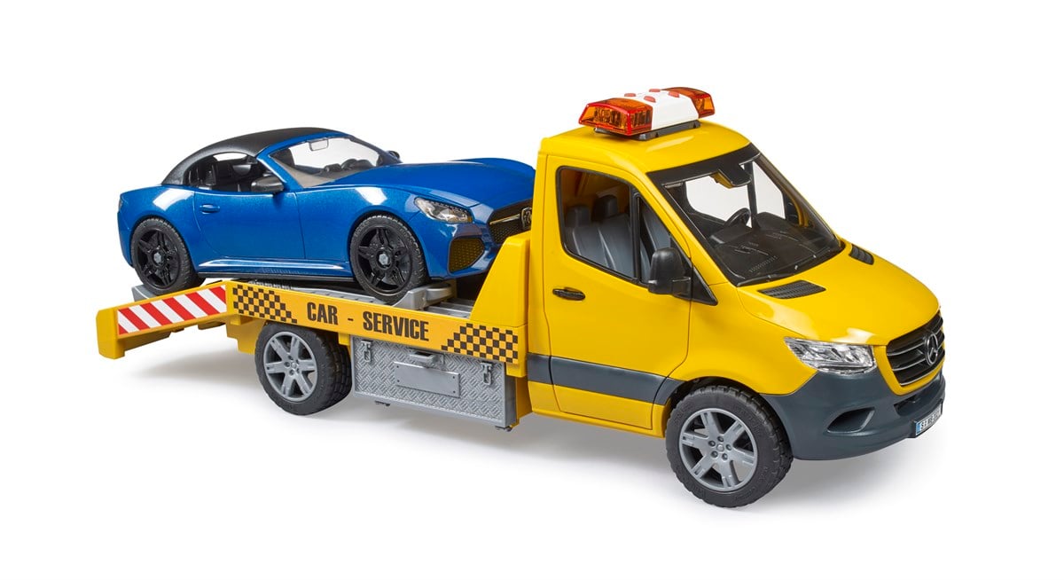 Bruder Mercedes Benz Sprinter Araba Çekici ve Roadster Araba