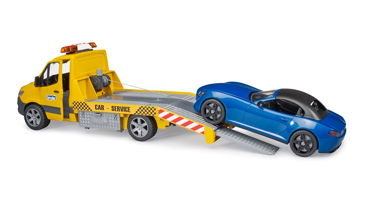 Bruder Mercedes Benz Sprinter Araba Çekici ve Roadster Araba