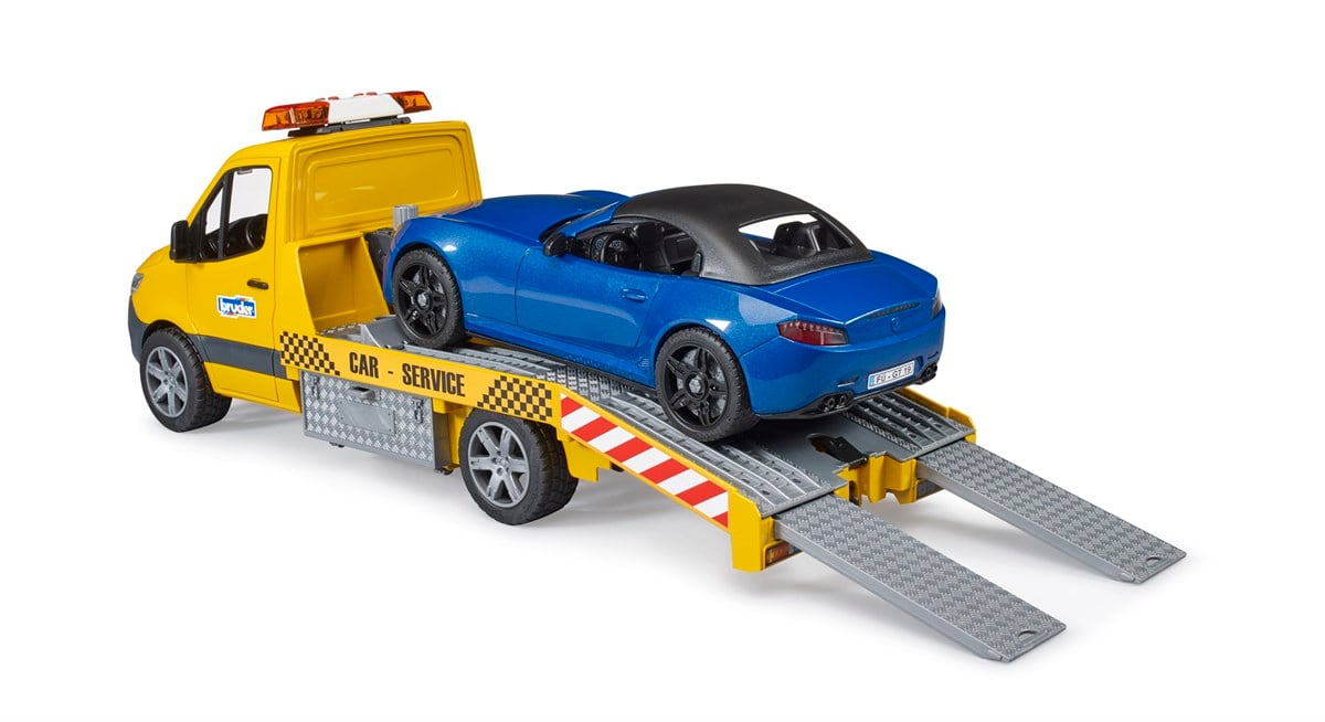 Bruder Mercedes Benz Sprinter Araba Çekici ve Roadster Araba
