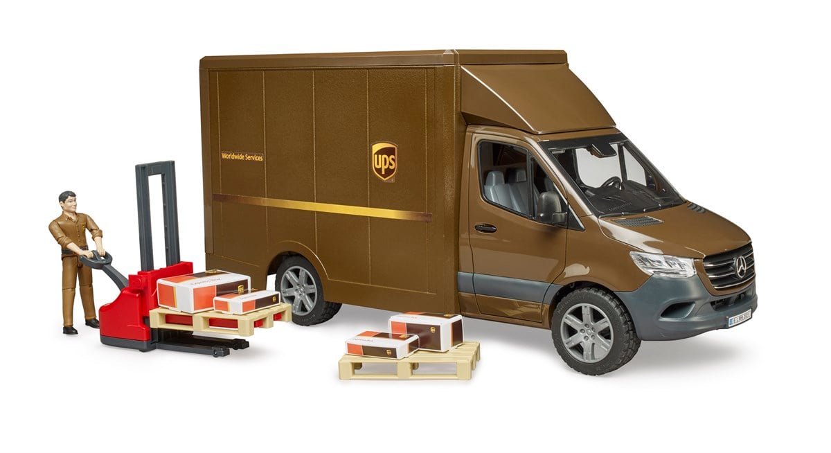 Bruder Mercedes Benz Sprinter Ups Kargo Aracı Transpalet BR02678