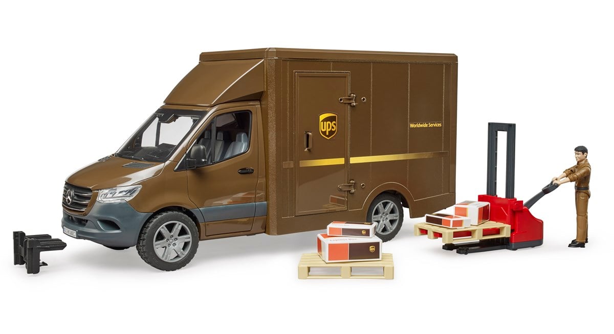 Bruder Mercedes Benz Sprinter Ups Kargo Aracı Transpalet BR02678