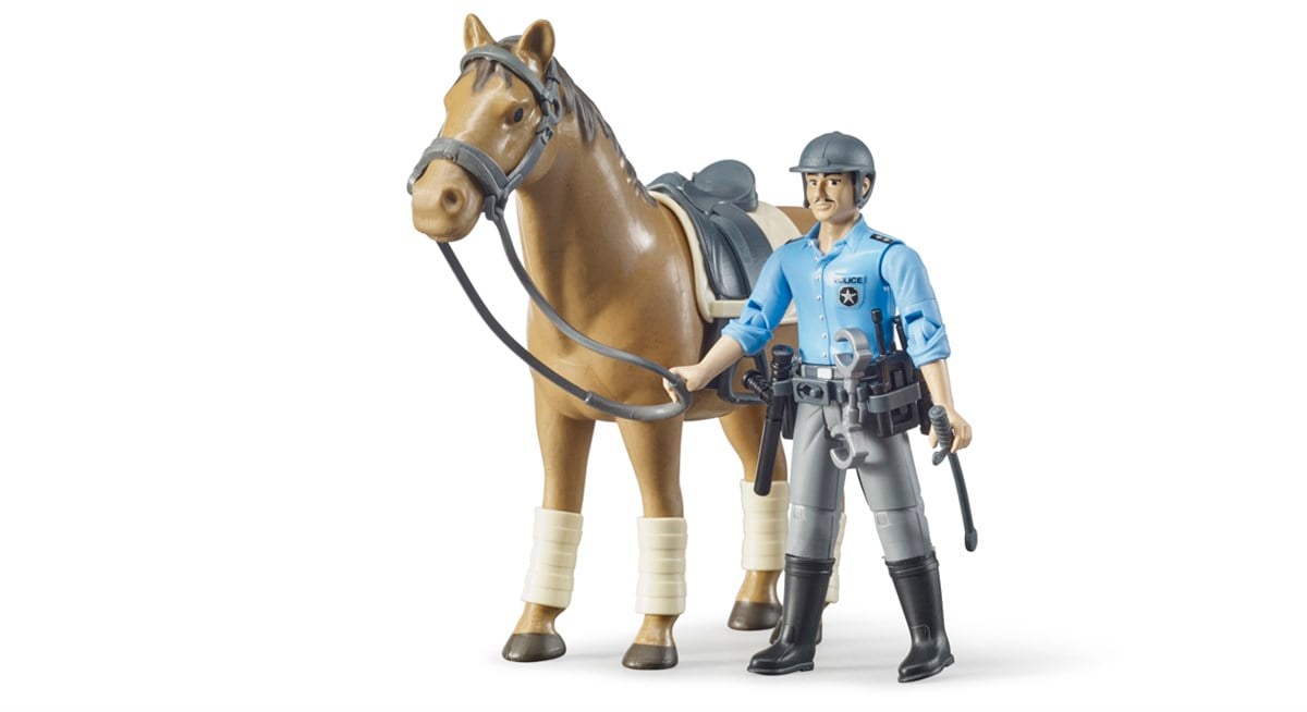 BRUDER Polis Figürü & Polis Atı