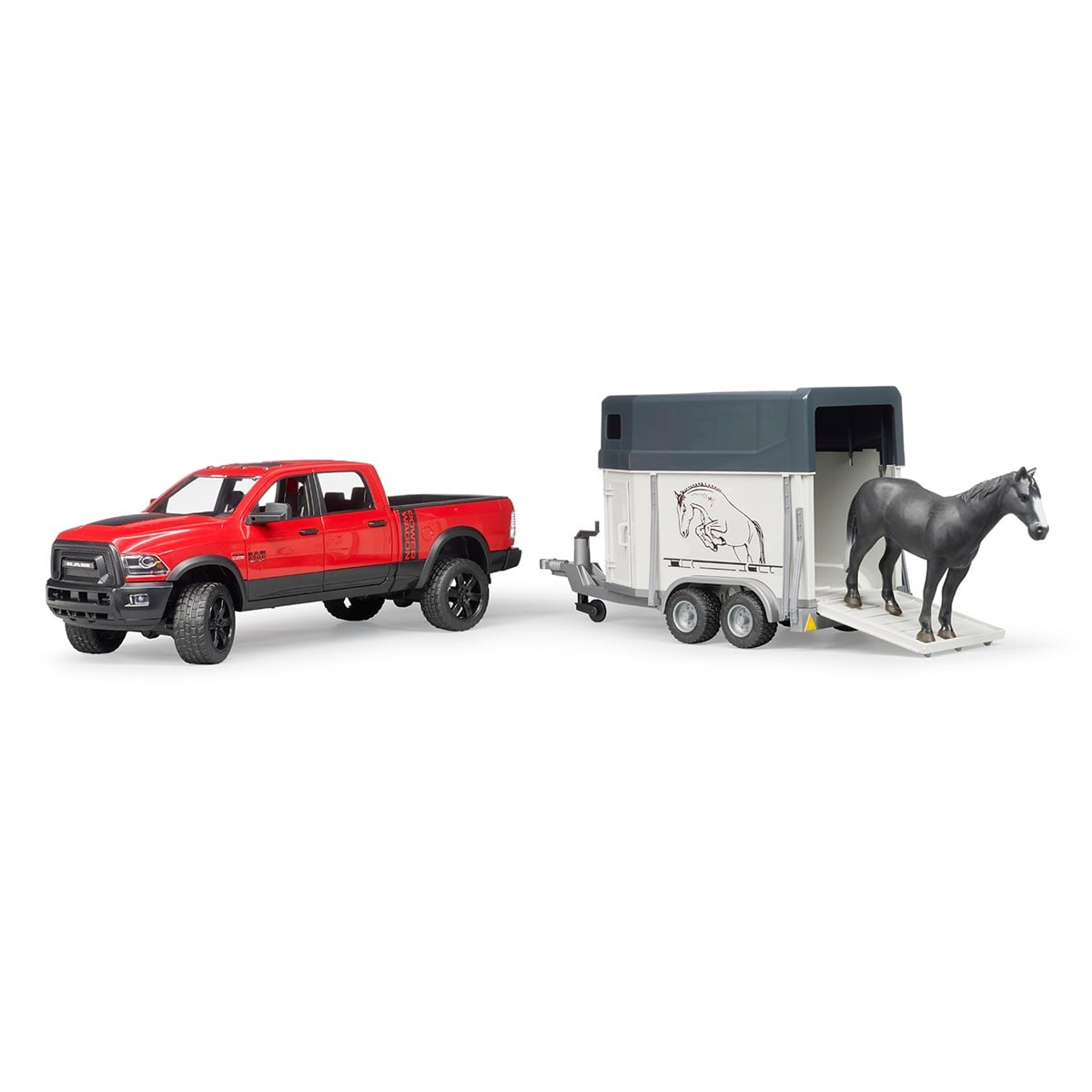 BRUDER Ram 2500 Pickup Ve At Nakil Römorku-BR02501