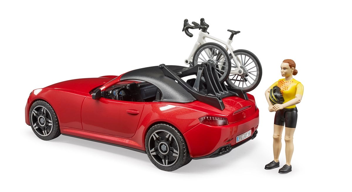 Bruder Roadster Araba & Bisiklet Ve Sürücüsü