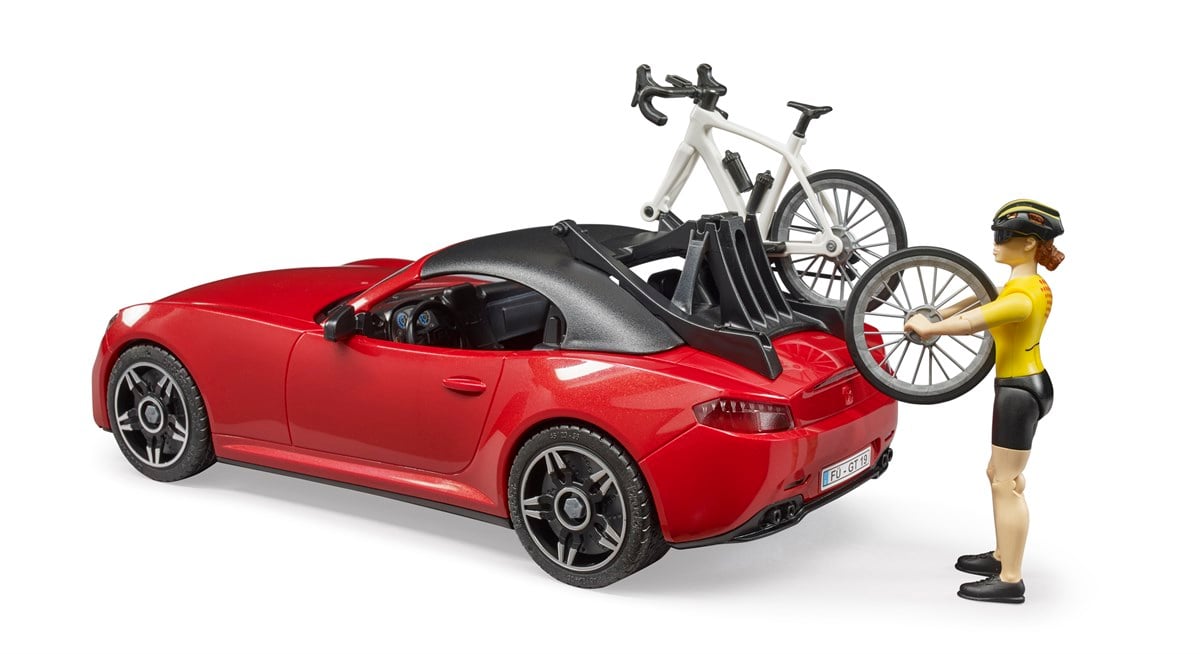 Bruder Roadster Araba & Bisiklet Ve Sürücüsü