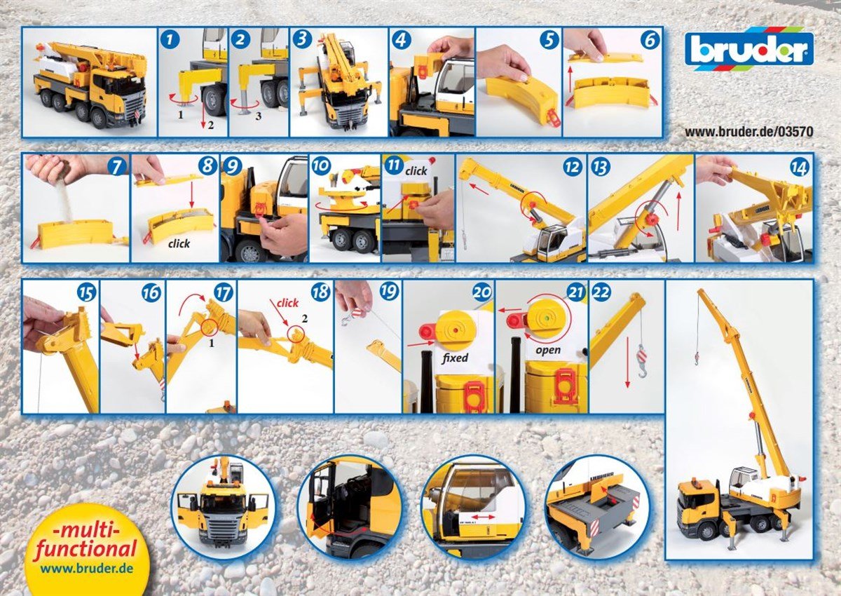 Bruder Scania R-Serisi Liebherr Vinçli Kamyon BR03570