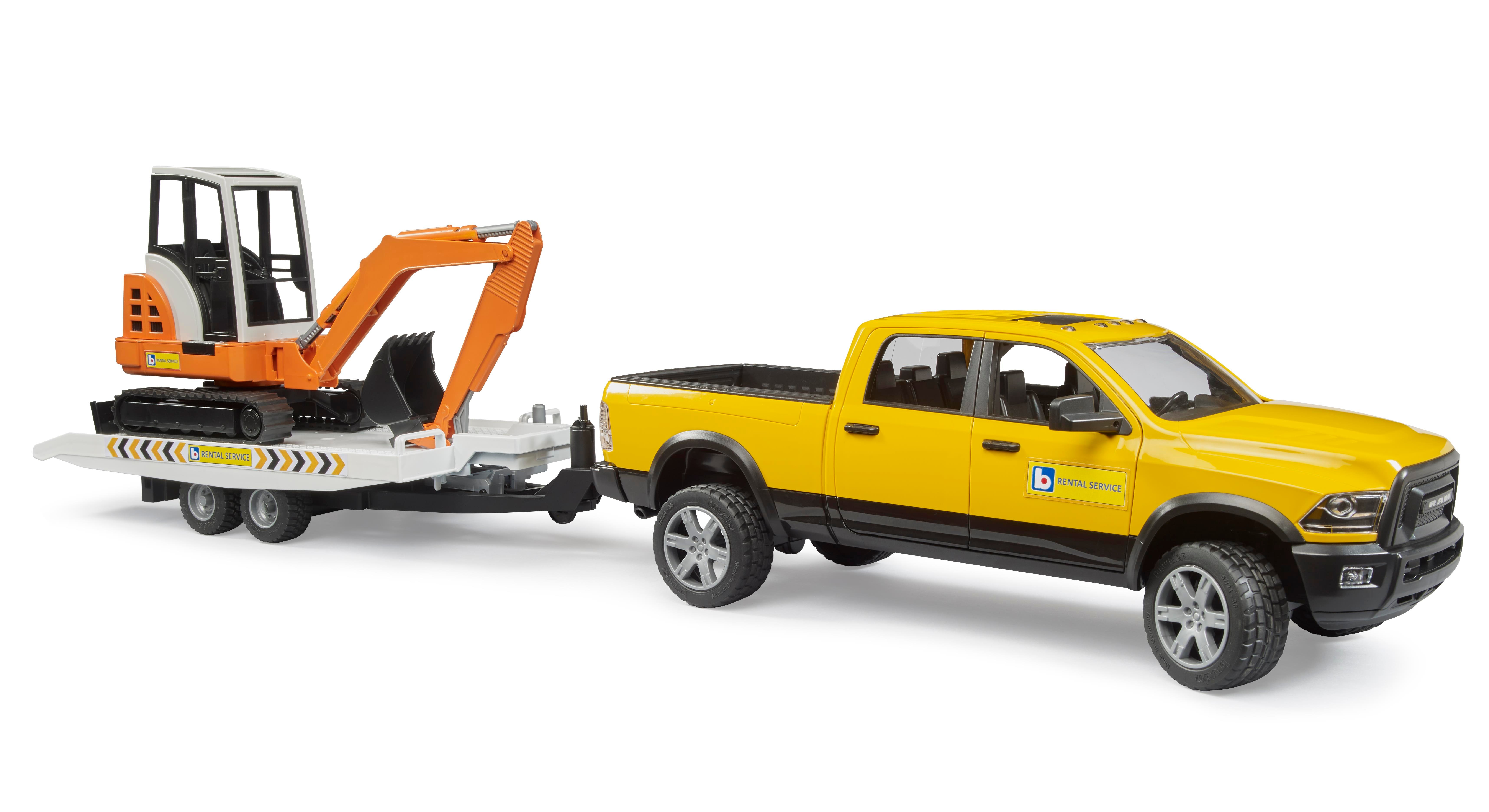 RAM 2500 RÖMORKLU PİCKUP VE MİNİ EKSKAVATÖR