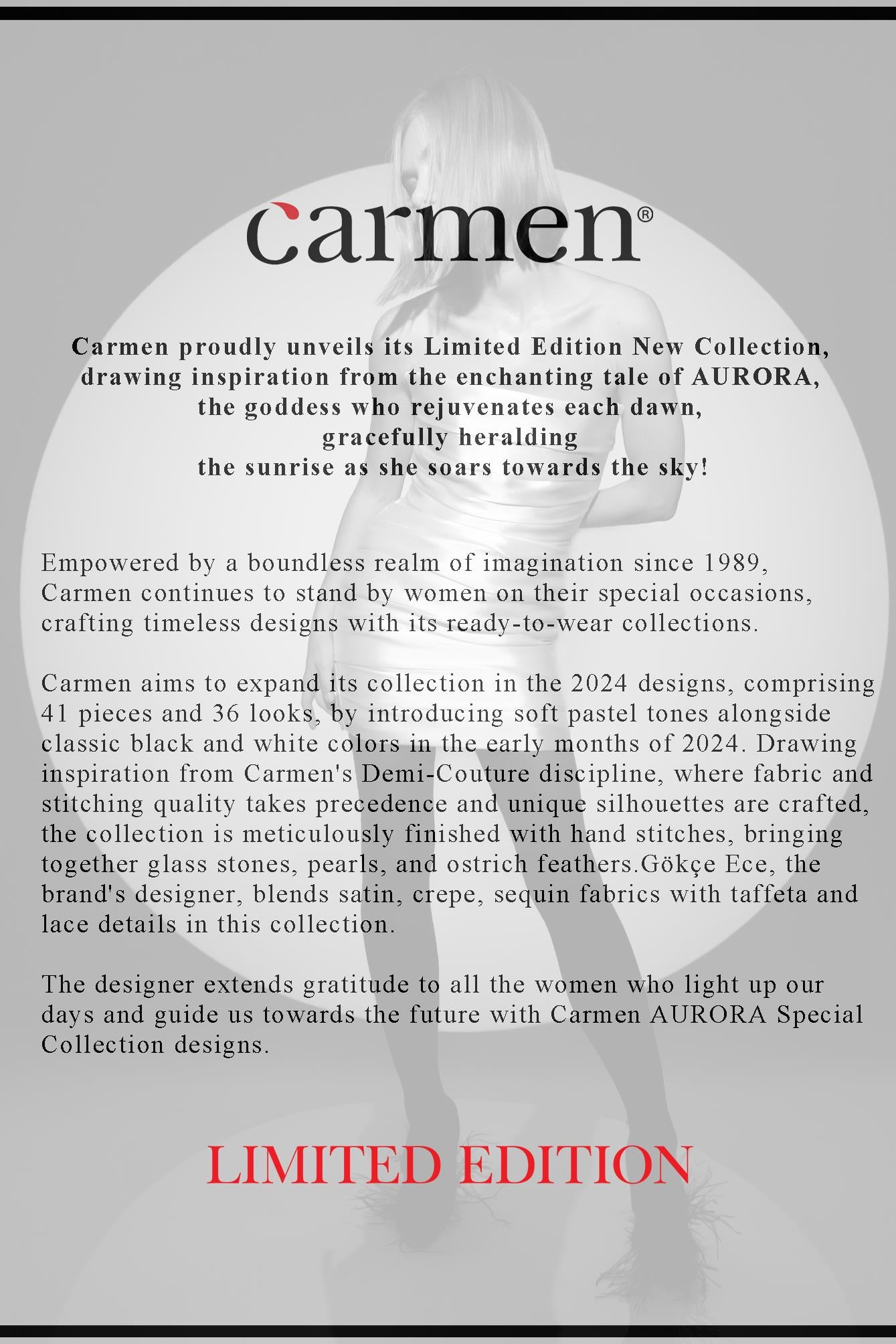 40019-6CARMENCarmen Limited Edition | JULIET Beyaz Midi Elbise