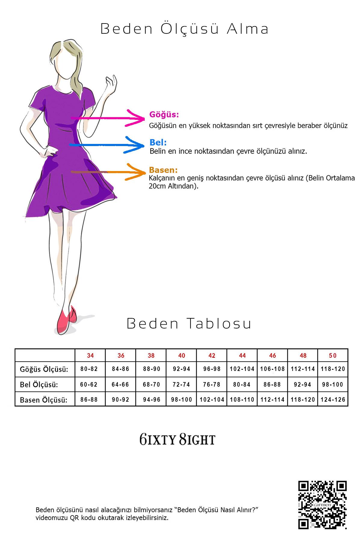 57234-23CARMENCarmen Pudra Şifon Eteği Volanlı Kurdelalı Kısa Abiye Elbise