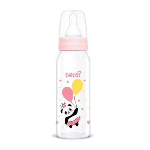 Bebsi Cam Biberon 250 ml - PEMBE