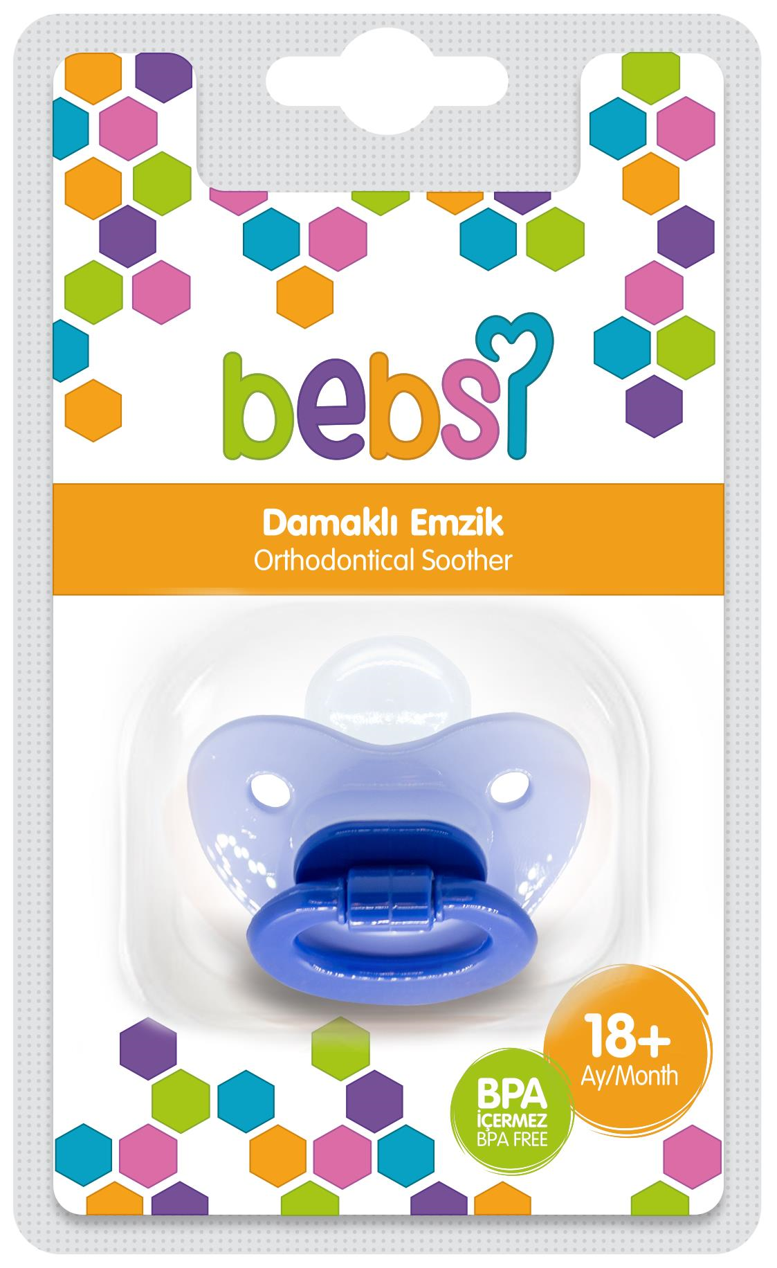 Bebsi Damaklı Emzik No:3 - MAVİ