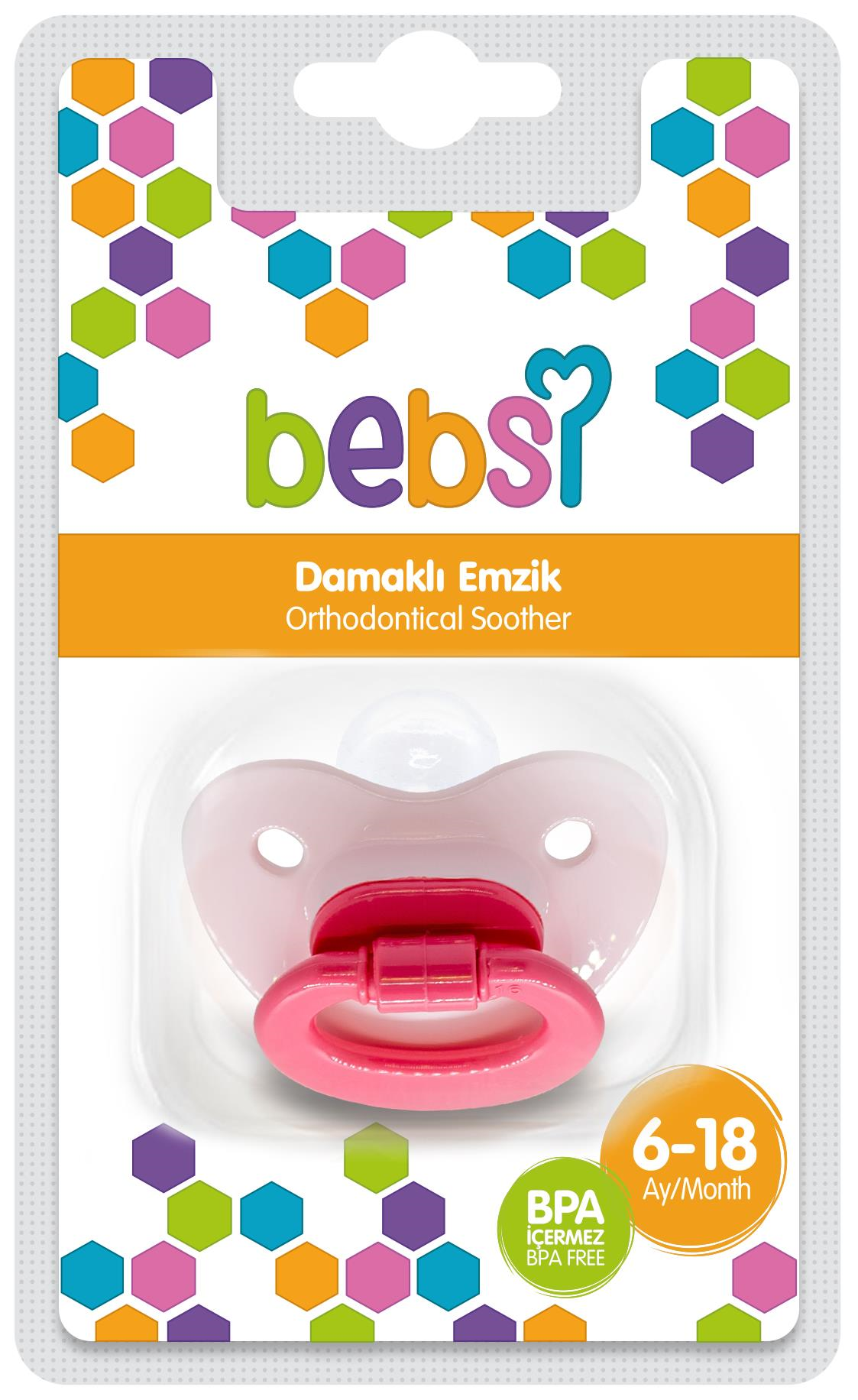 Bebsi Damaklı Emzik No:3 - PEMBE