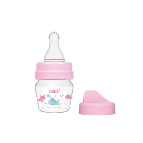 Bebsi Mini Cam Alıştırma Bardağı Seti 30 ml - PEMBE