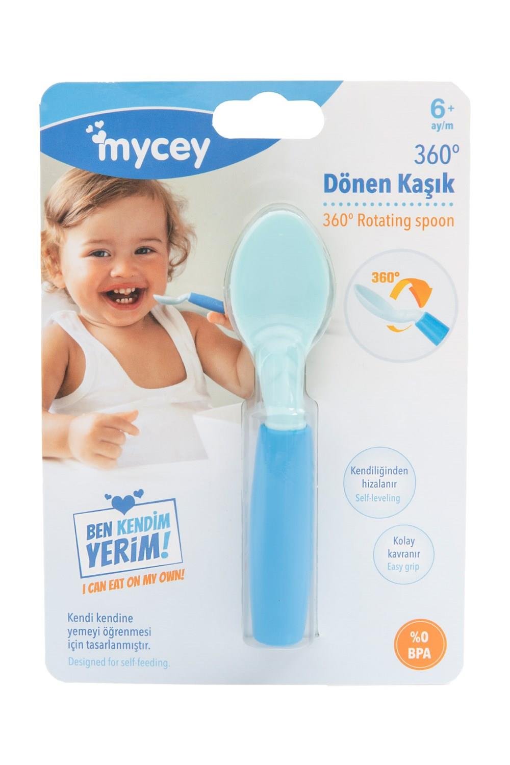 Mycey 360⁰ Dönen Kaşık – Mavi
