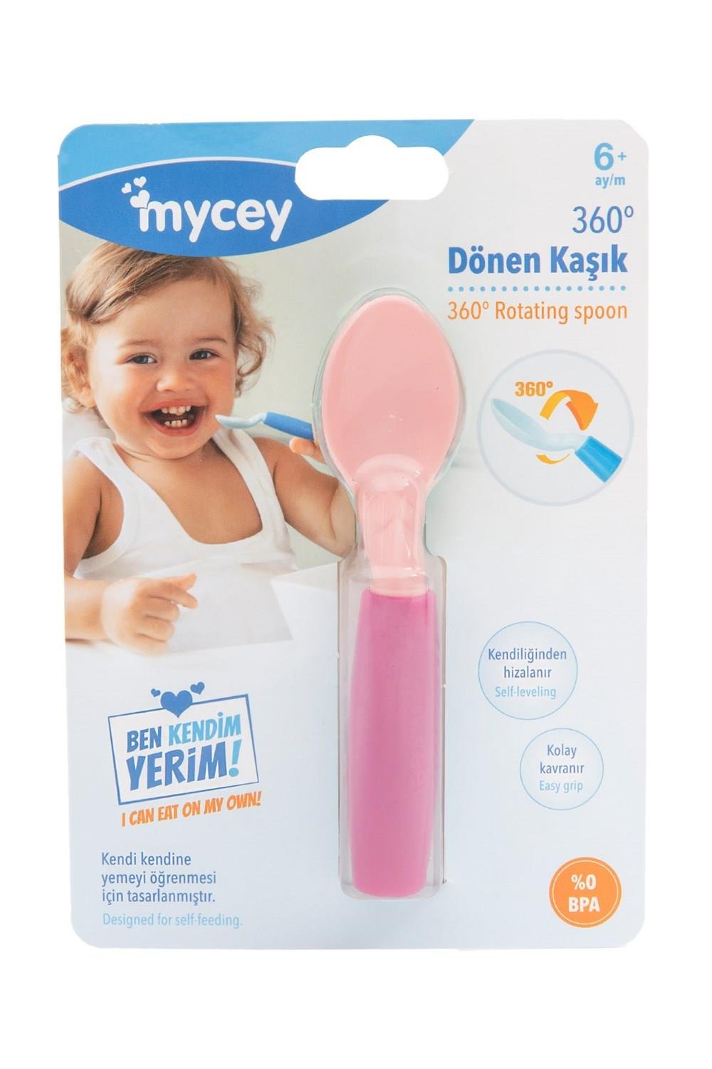 Mycey 360⁰ Dönen Kaşık – Pembe