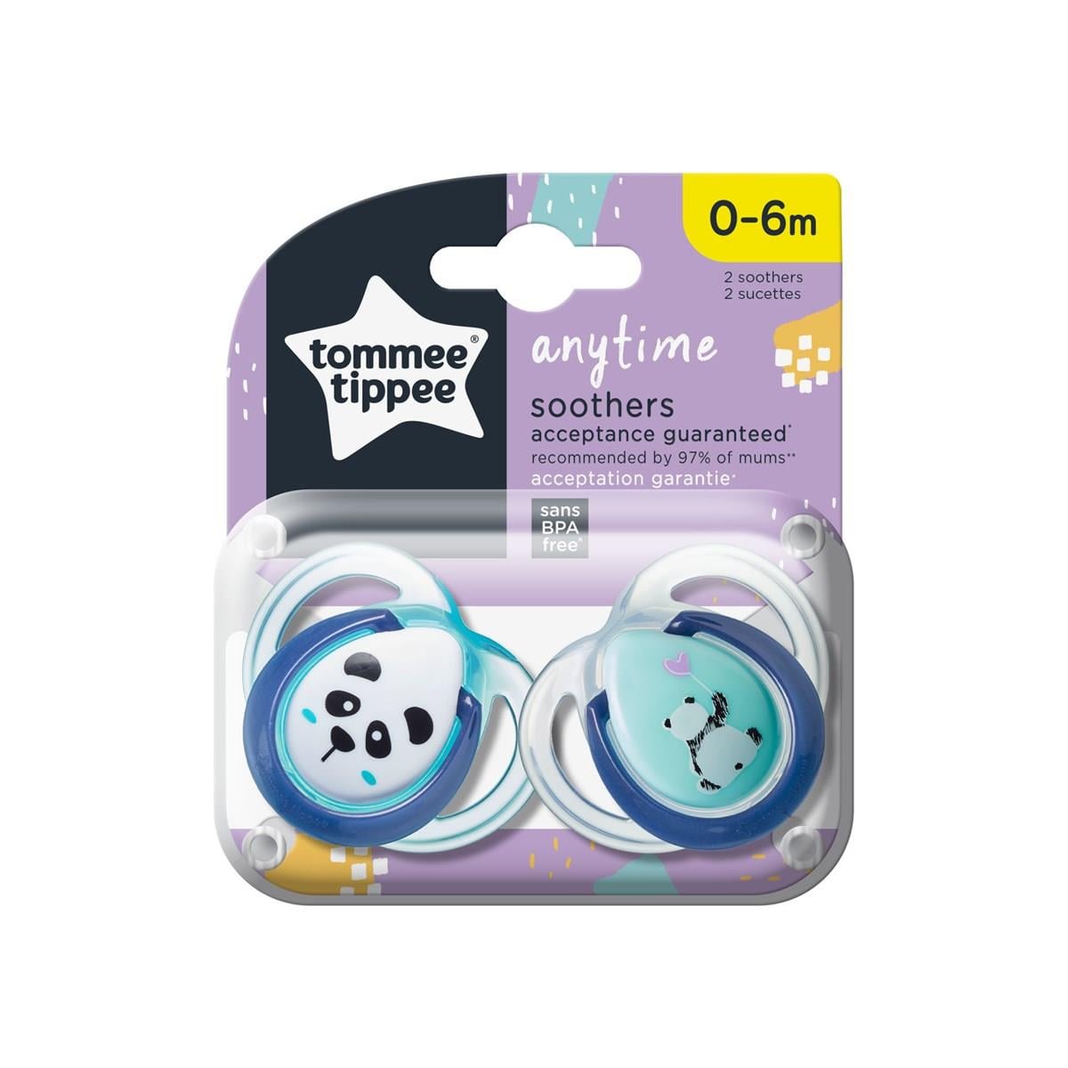 Tommee Tippee 2'li Anytime Emzik 0-6 Ay - TURKUAZ