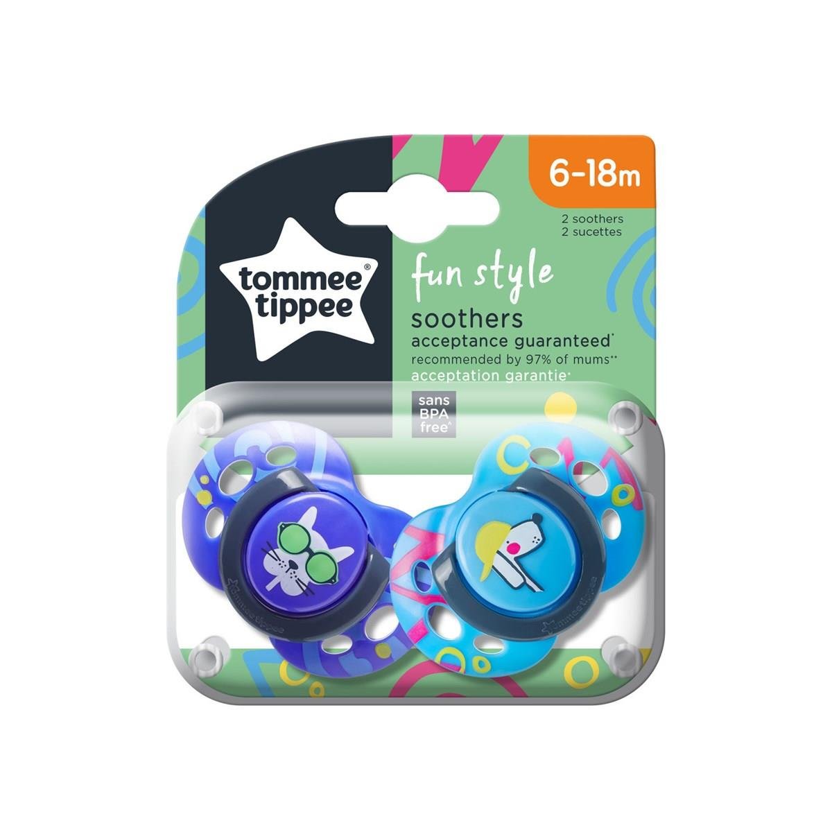 Tommee Tippee 2'li Fun Emzik 6-18 Ay - LACİVERT