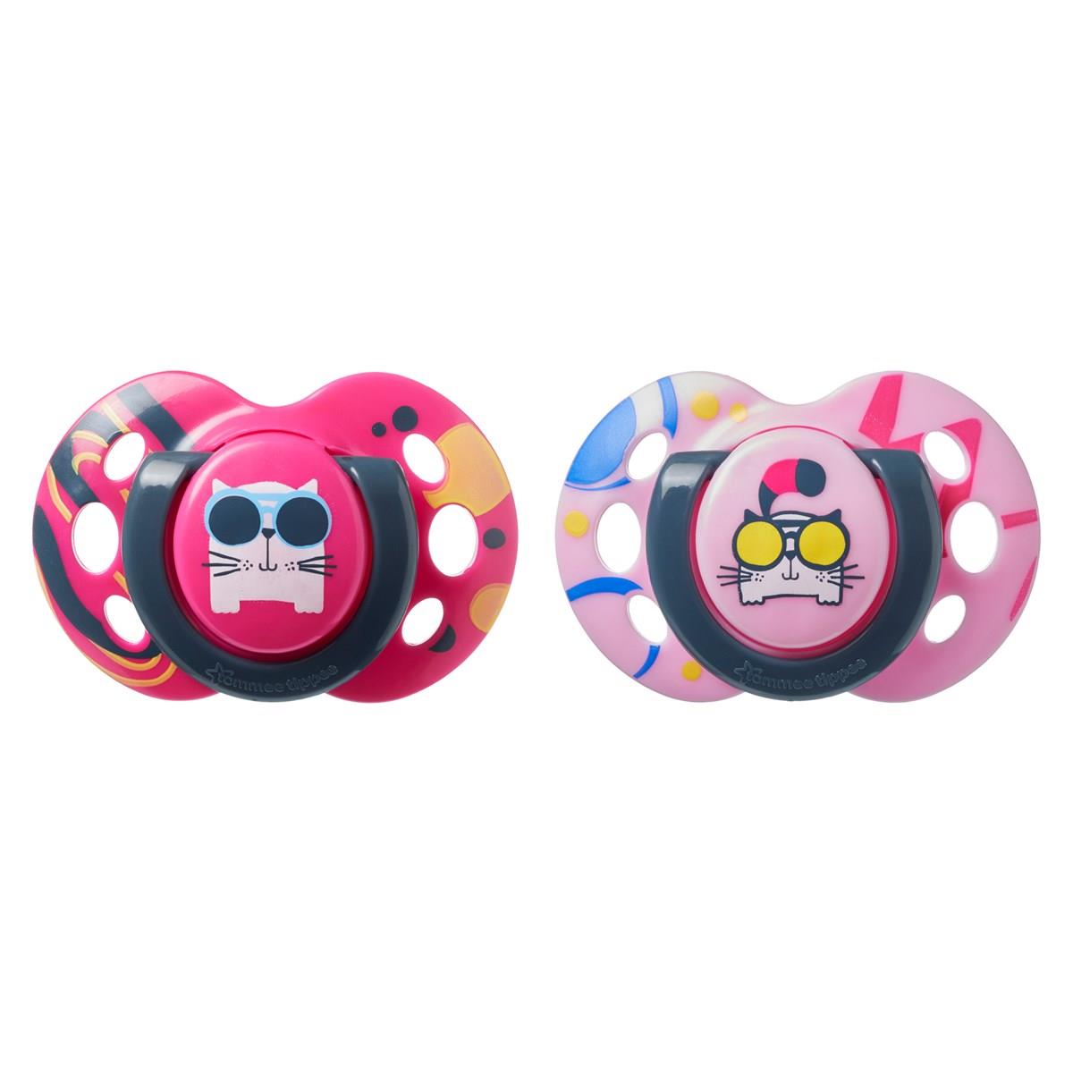 Tommee Tippee 2'li Fun Emzik 6-18 Ay - PEMBE