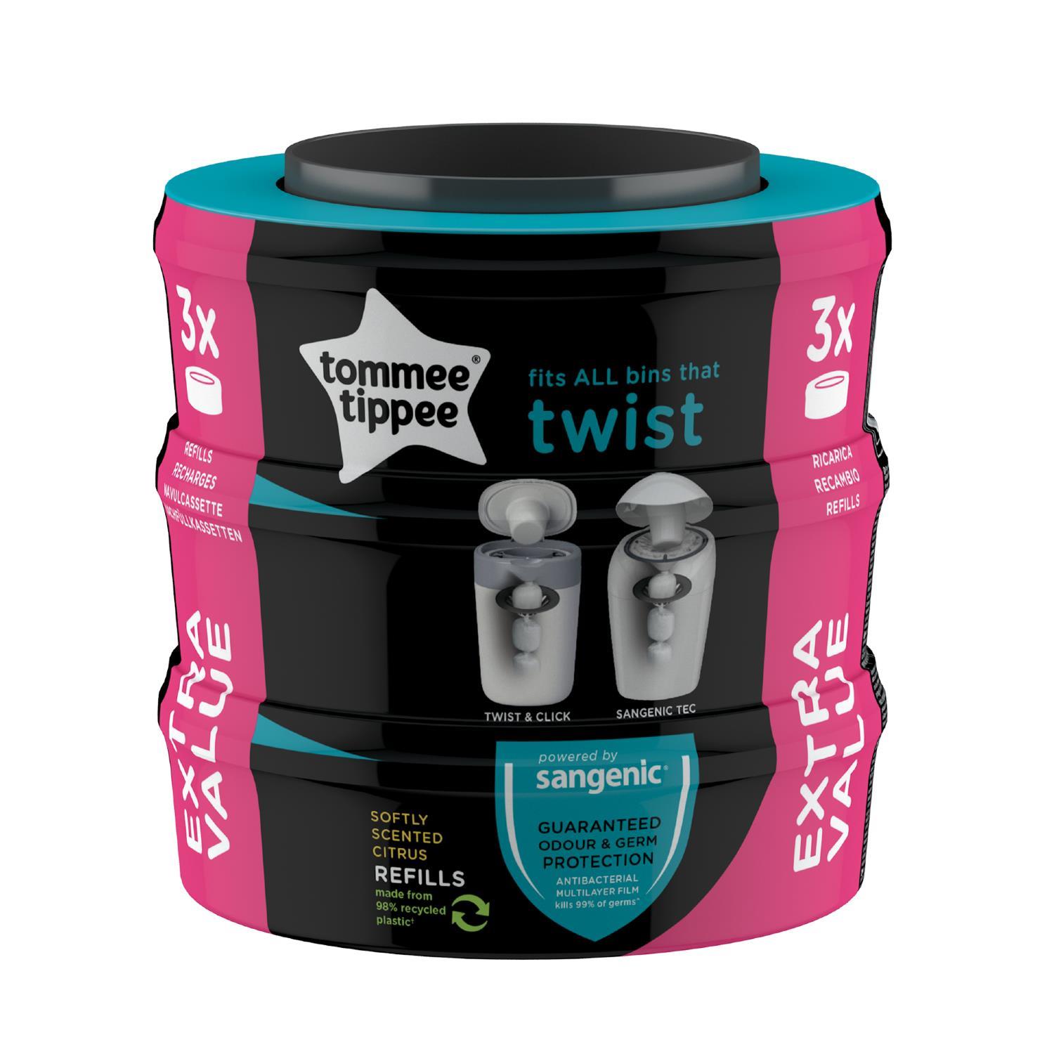 Tommee Tippee 3'lü Twist&Click Çöp Poşeti