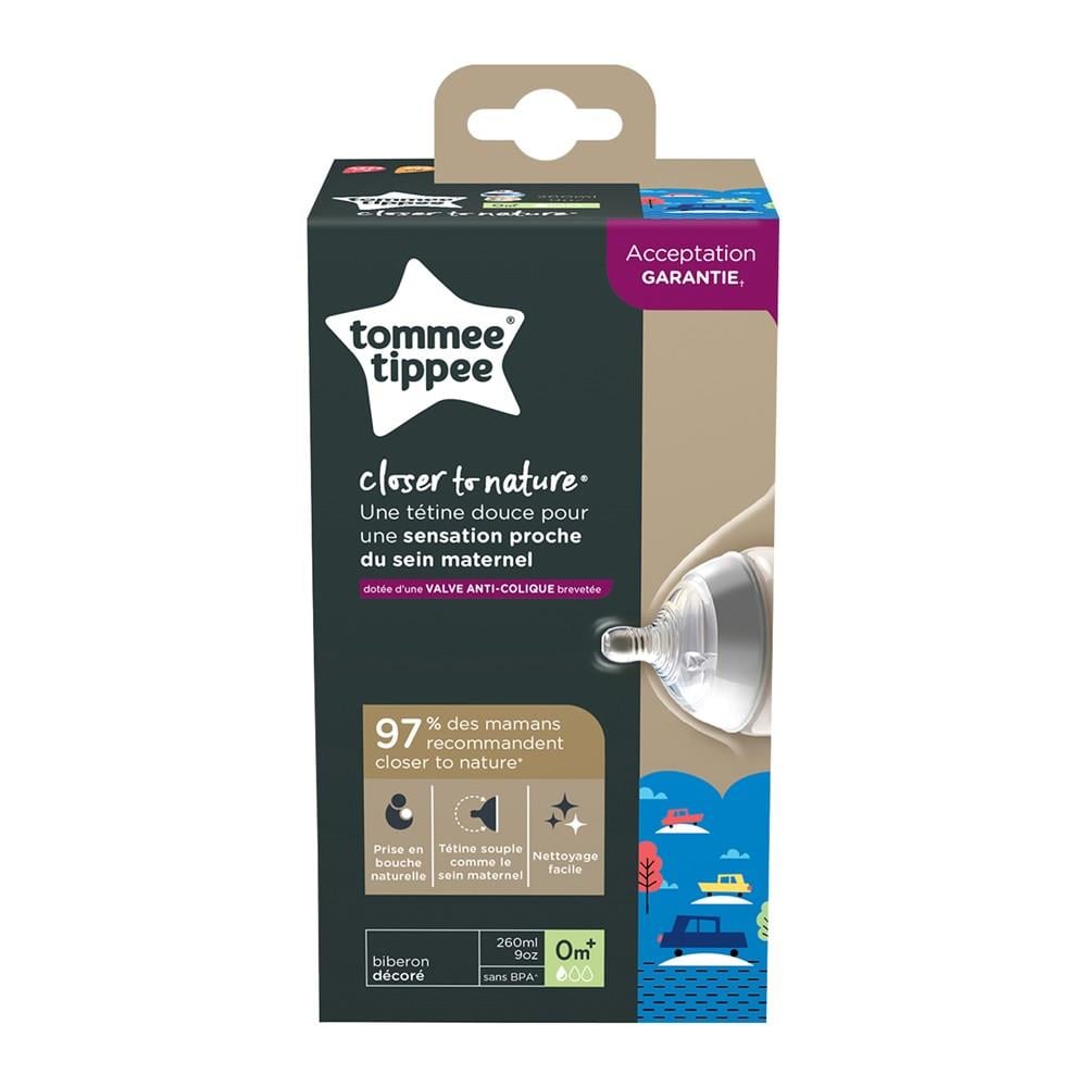Tommee Tippee PP Closer to Nature Biberon Mavi 260 ml 
