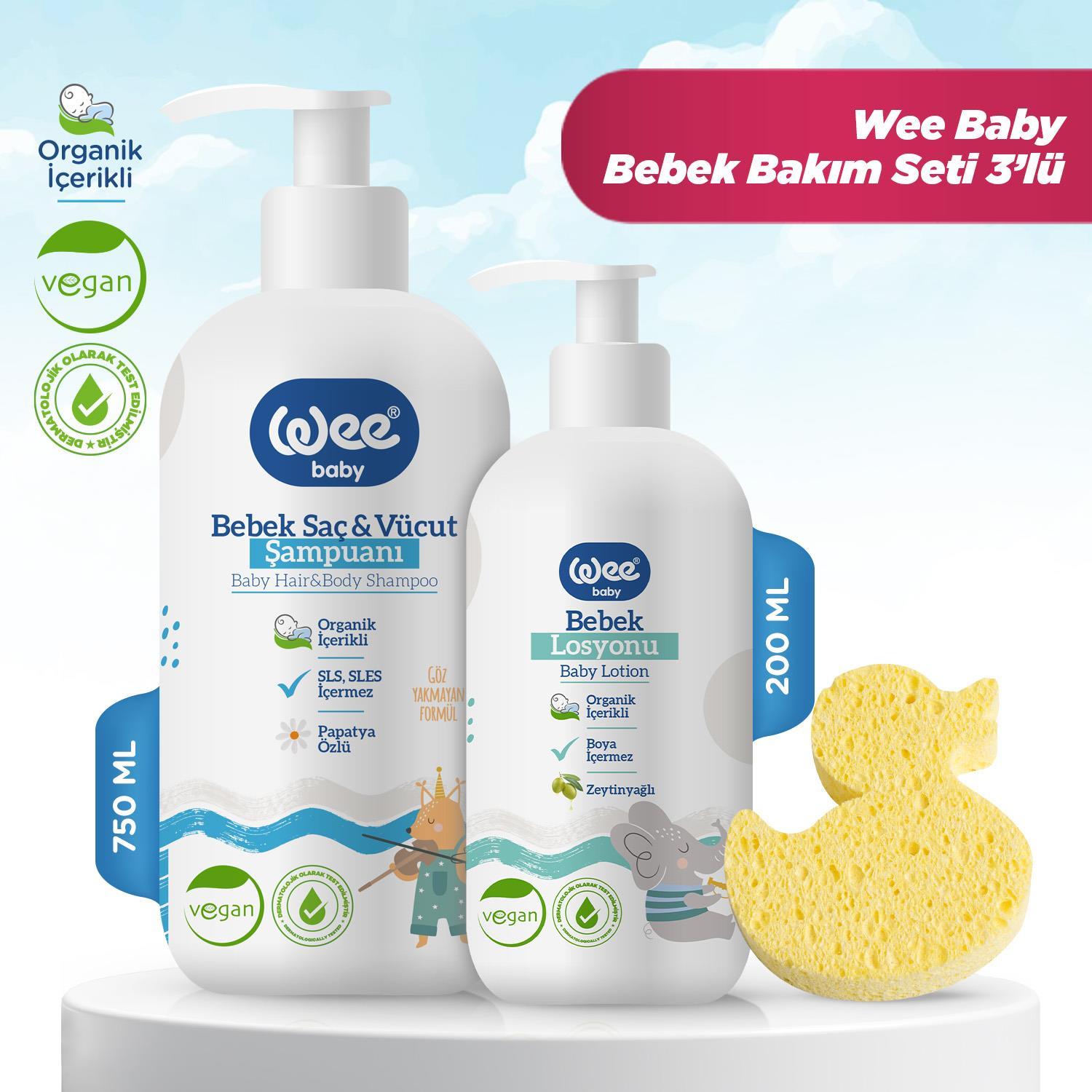 Wee Baby BebekDuşBakımSeti 3lü BULK
