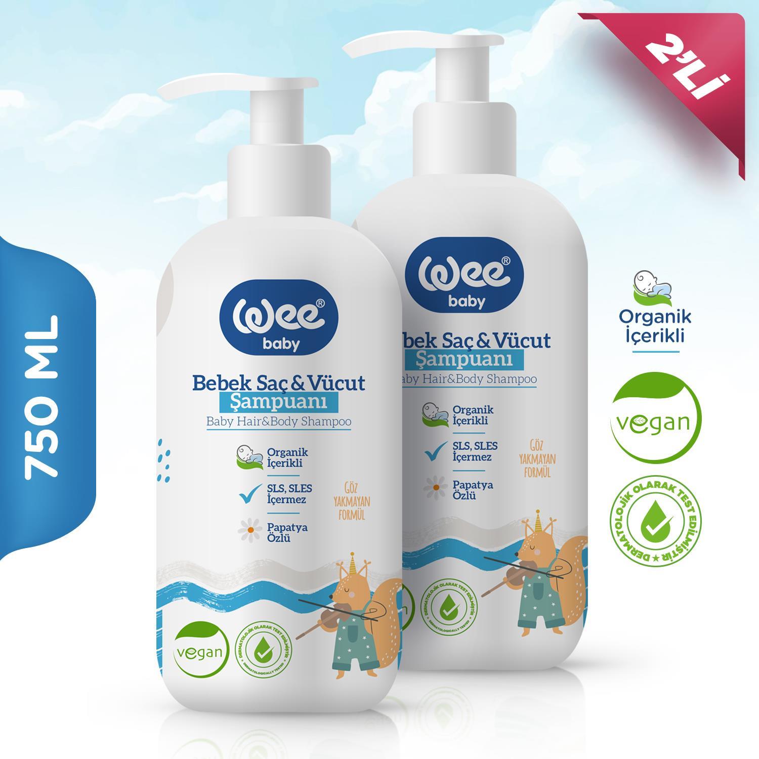 Wee Baby BebekŞampuanı 750ML x2 BULK
