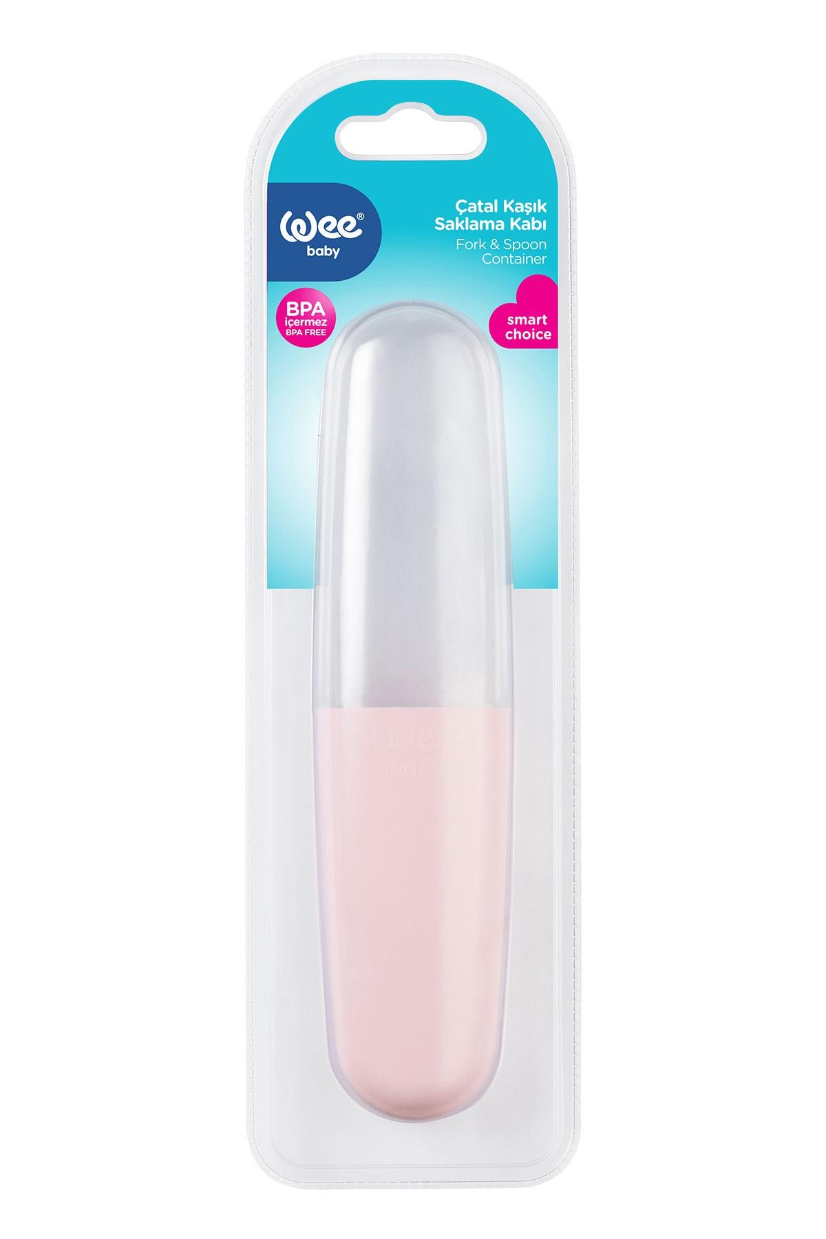 Wee Baby Çatal Kaşık Saklama Kabı - PEMBE