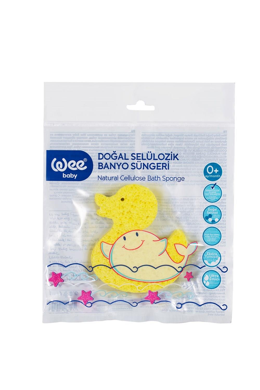 Wee Baby Doğal Selülozik Banyo Süngeri - SARI