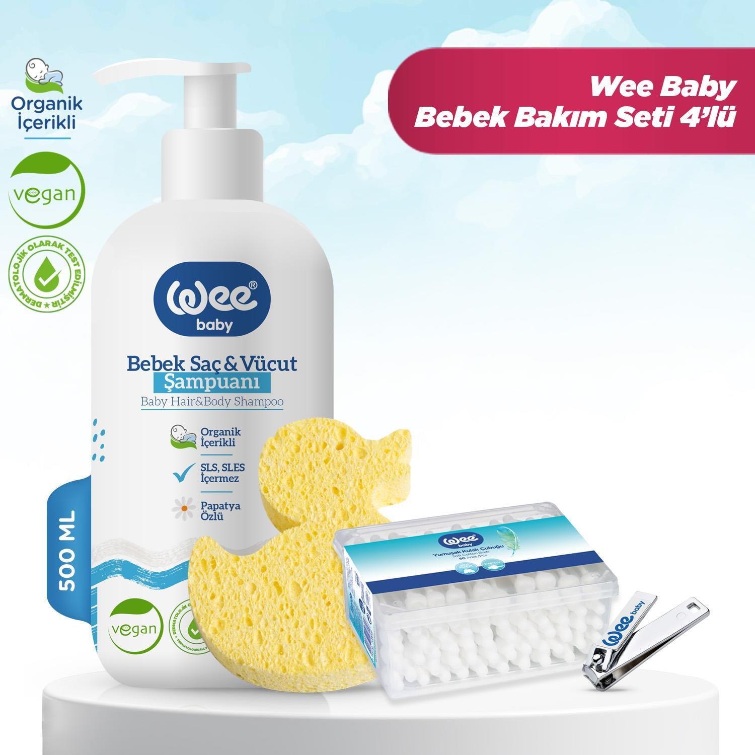 Wee Baby Günlük Bakım Seti 4'lü BULK