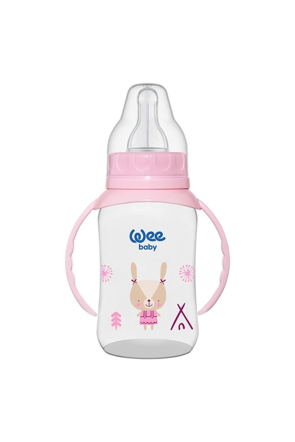 Wee Baby Klasik Kulplu PP Biberon 150 ml - PEMBE