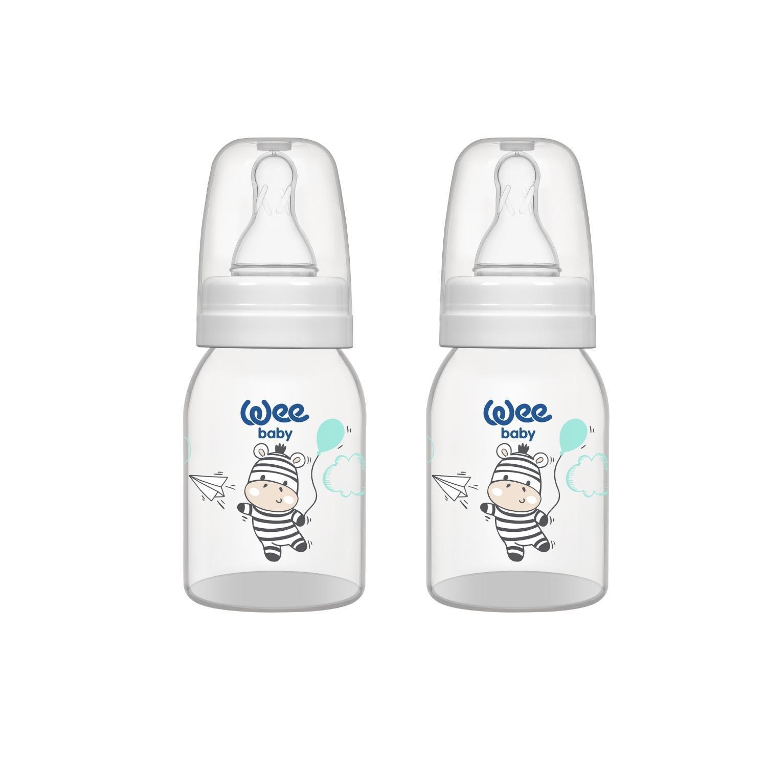 Wee Baby Klasik PP Biberon 125 ml - Beyaz (2'li Set)