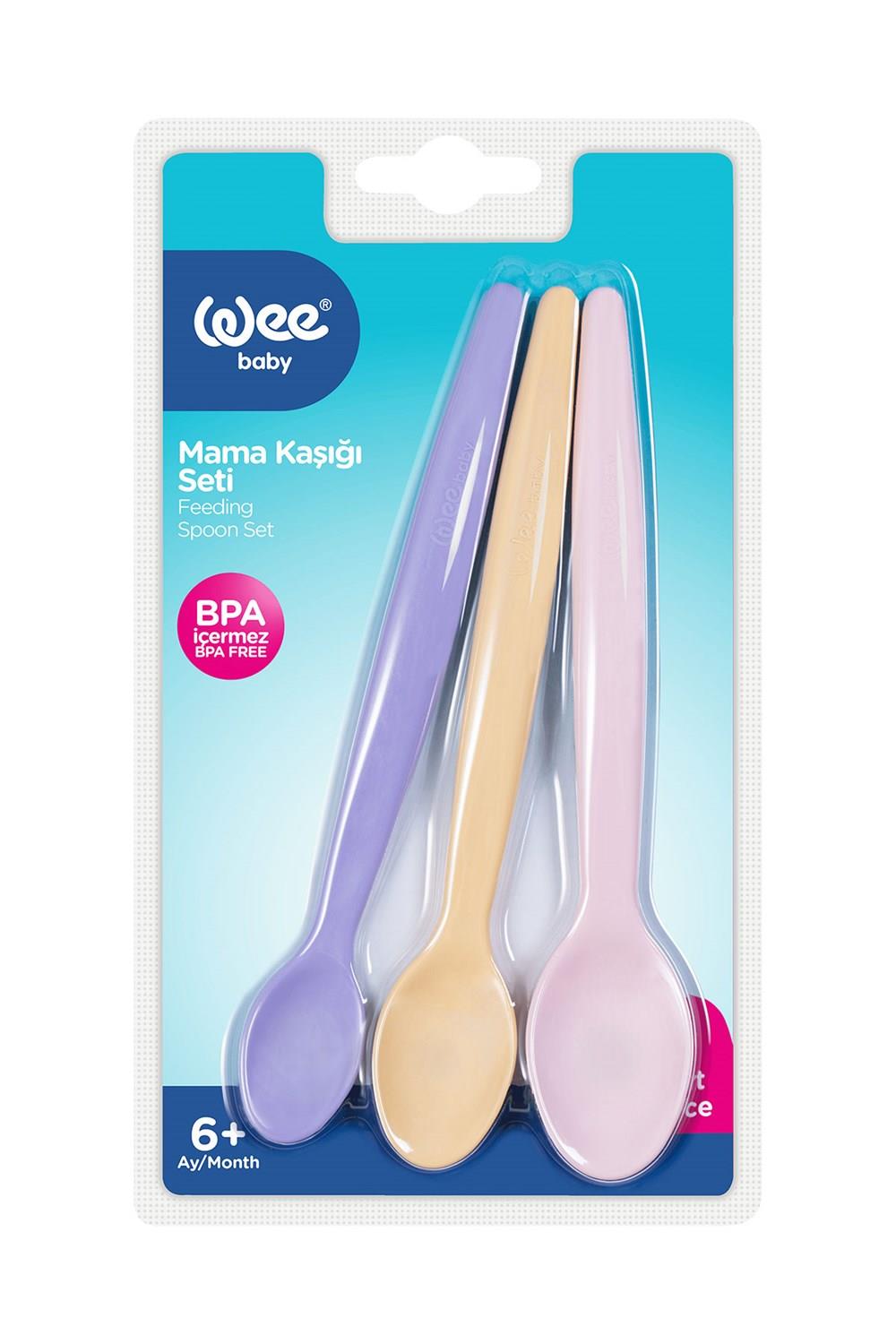 Wee Baby Mama Kaşığı 3'lü - PEMBE