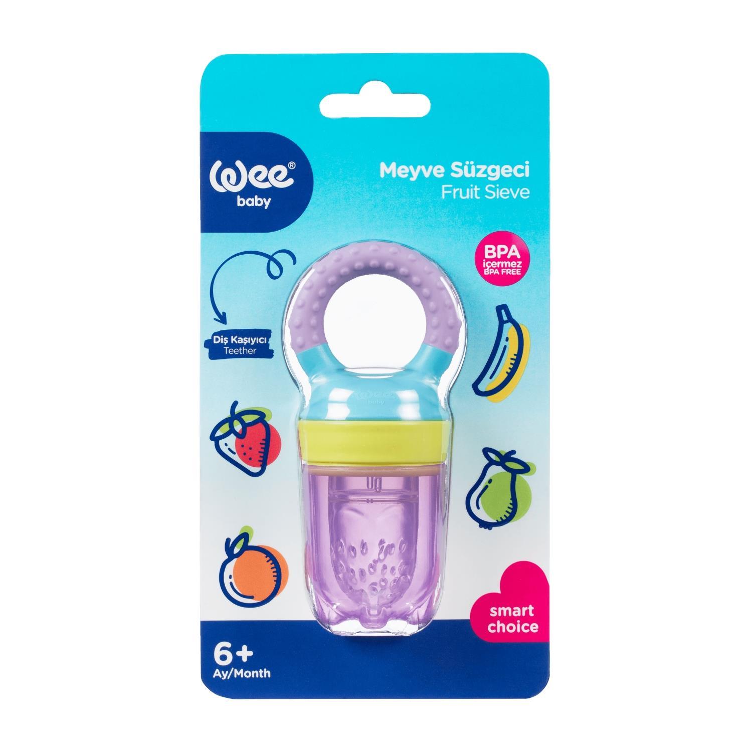 Wee Baby Meyve Süzgeci Seti (2'li Mor - Pembe)