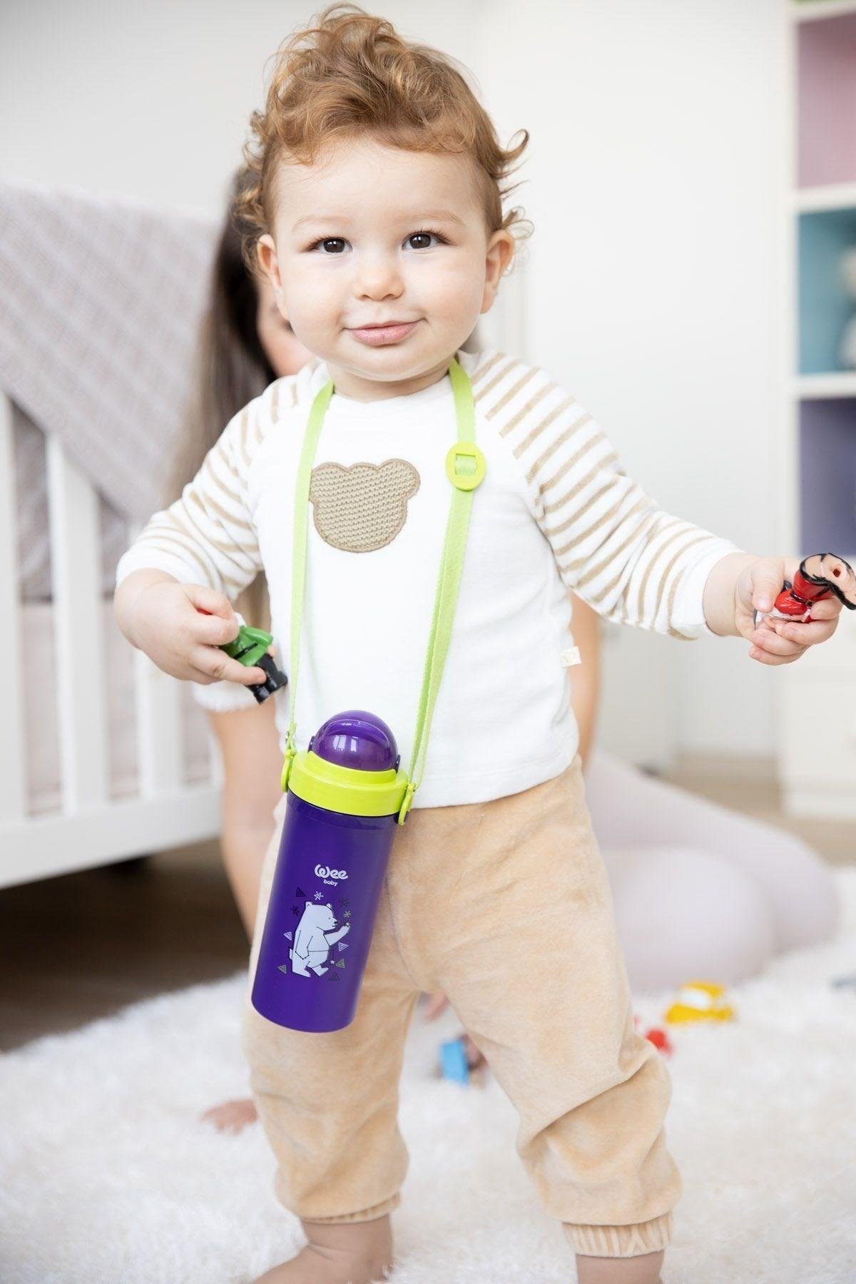 Wee Baby Pipetli Bardak 300 ml - MOR