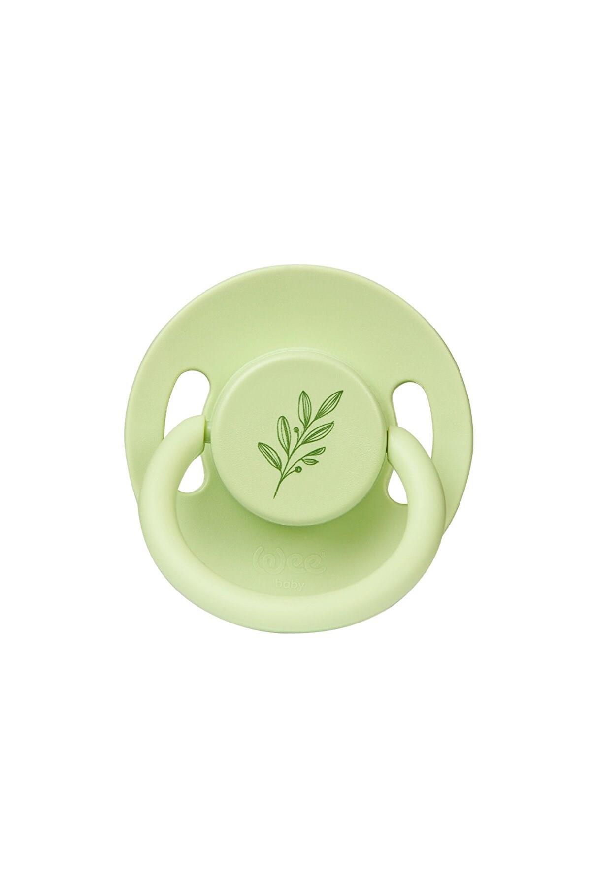 Wee Baby Pure Yuvarlak Uçlu Kauçuk Emzik No:2 - YEŞİL