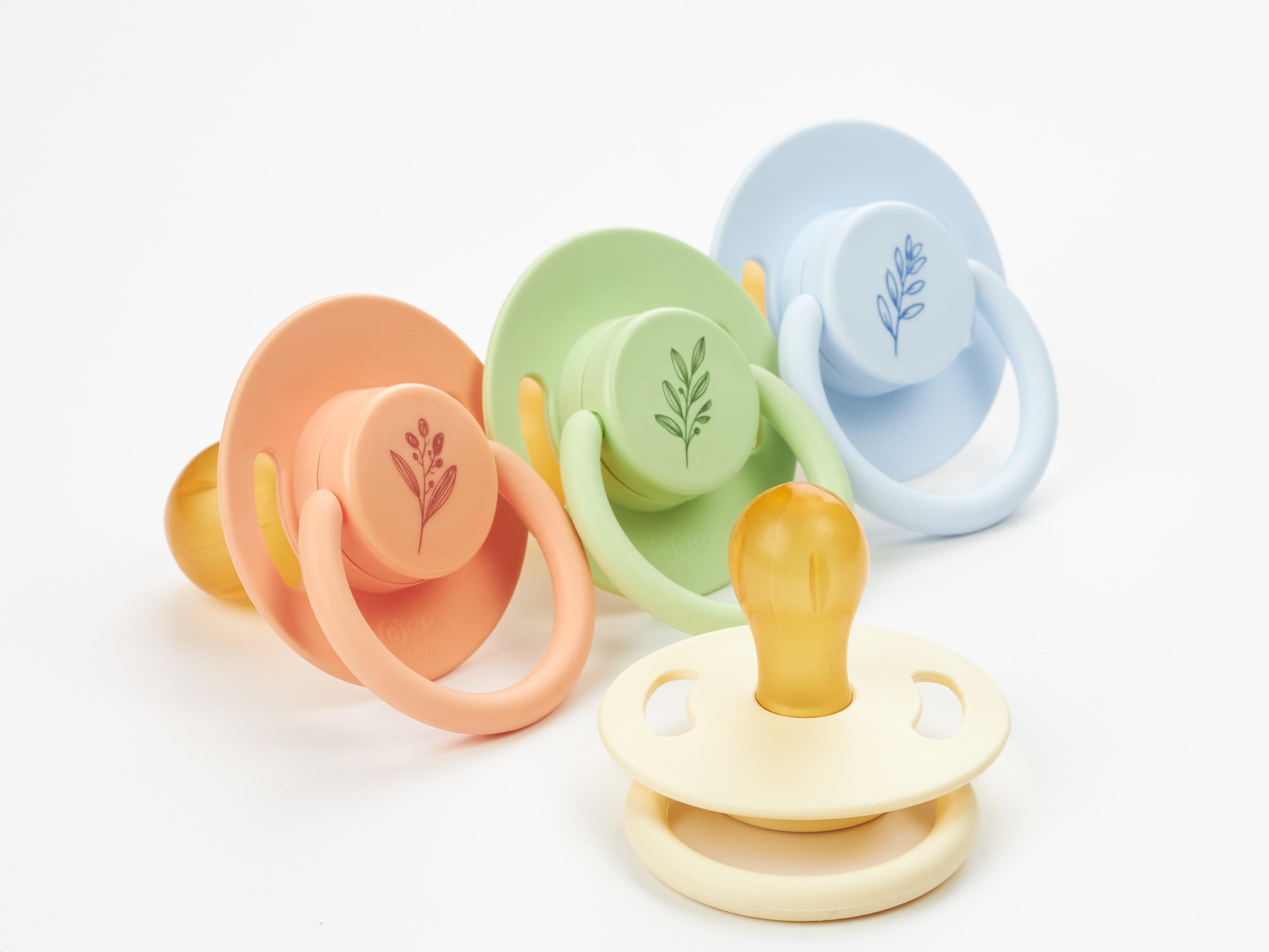 Wee Baby Pure Yuvarlak Uçlu Kauçuk Emzik No:2 - MAVİ