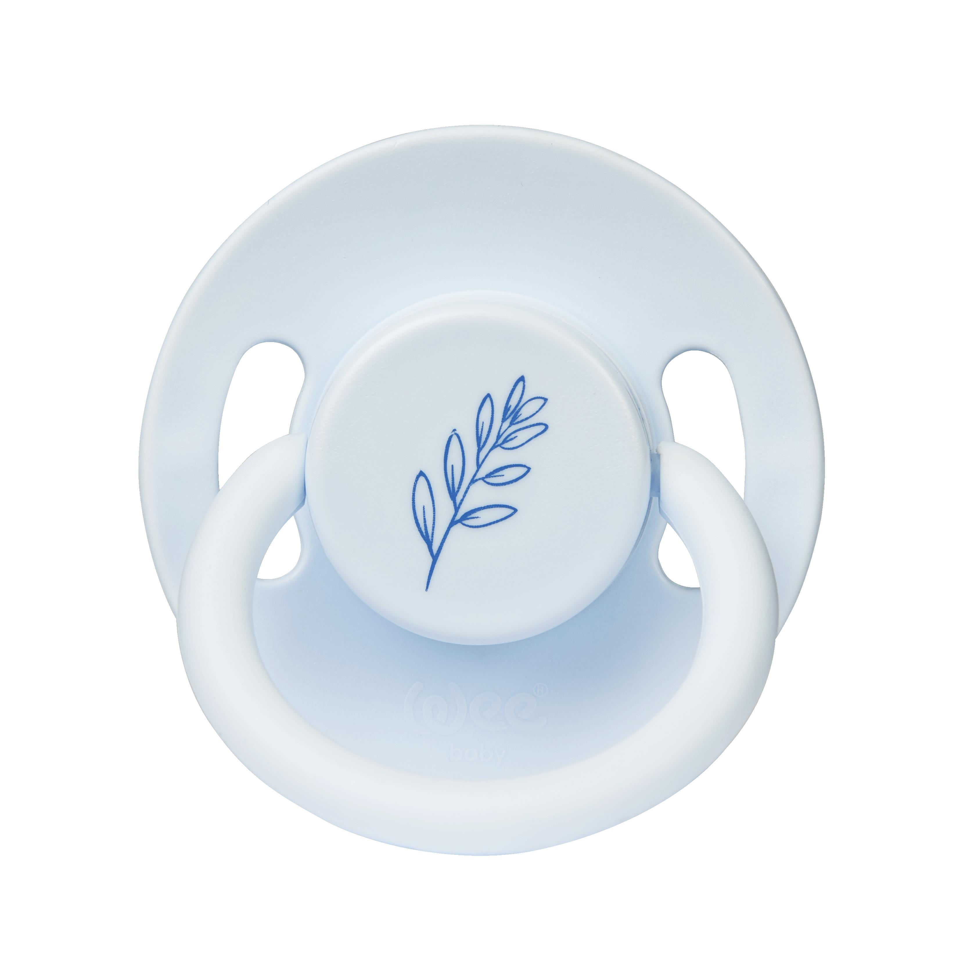 Wee Baby Pure Yuvarlak Uçlu Kauçuk Emzik No:2 - MAVİ