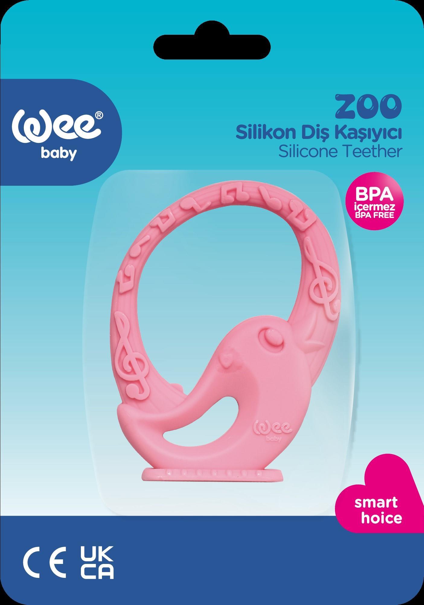 Wee Baby Zoo Diş Kaşıyıcı - PEMBE KUŞ