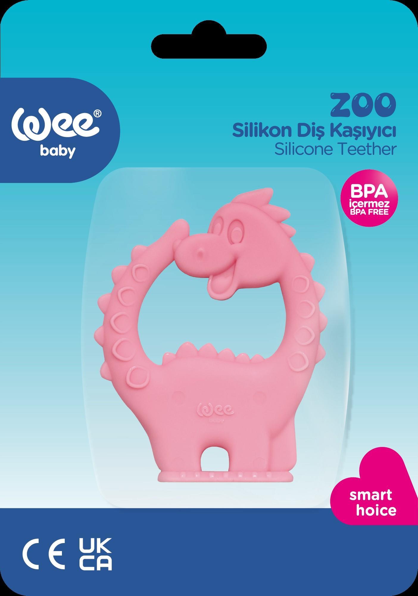 Wee Baby Zoo Diş Kaşıyıcı - PEMBE ZÜRAFA