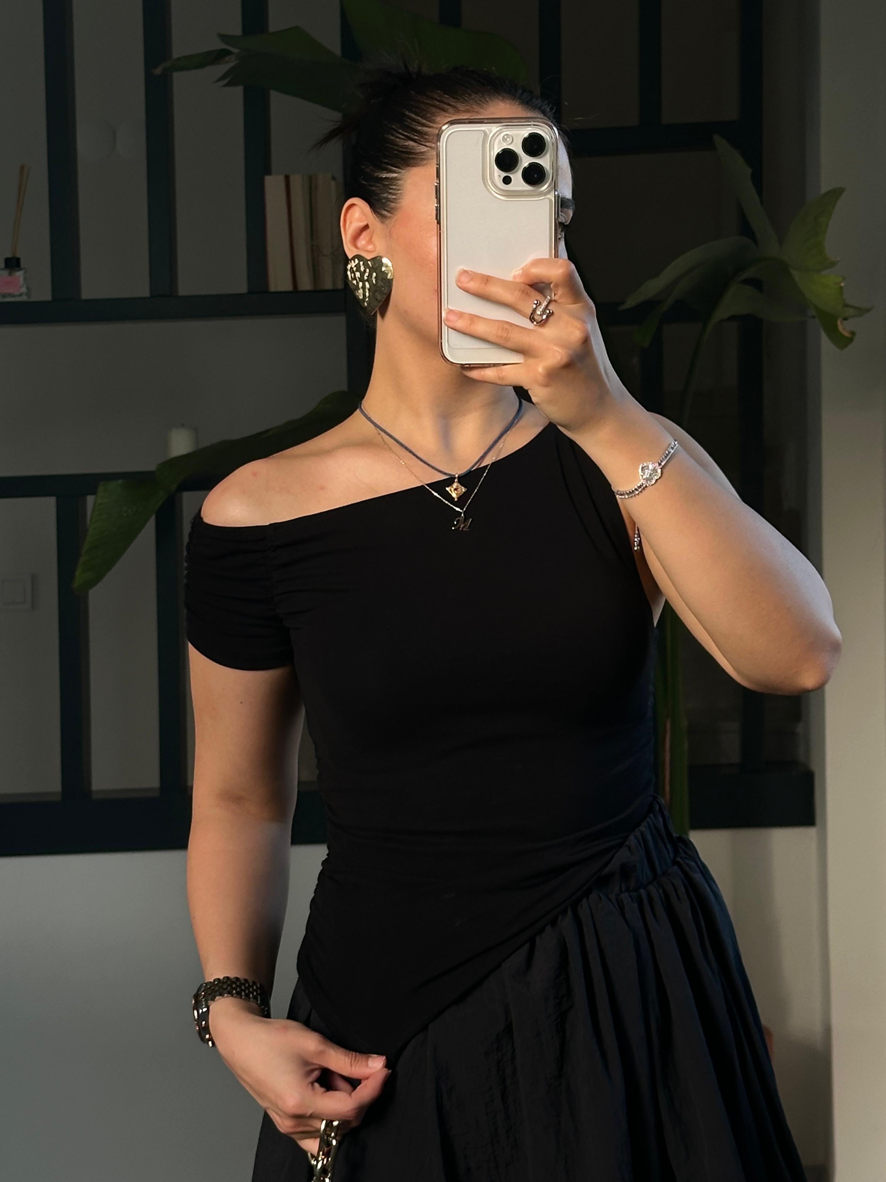 ASİMETRİK YAKA BLUZ