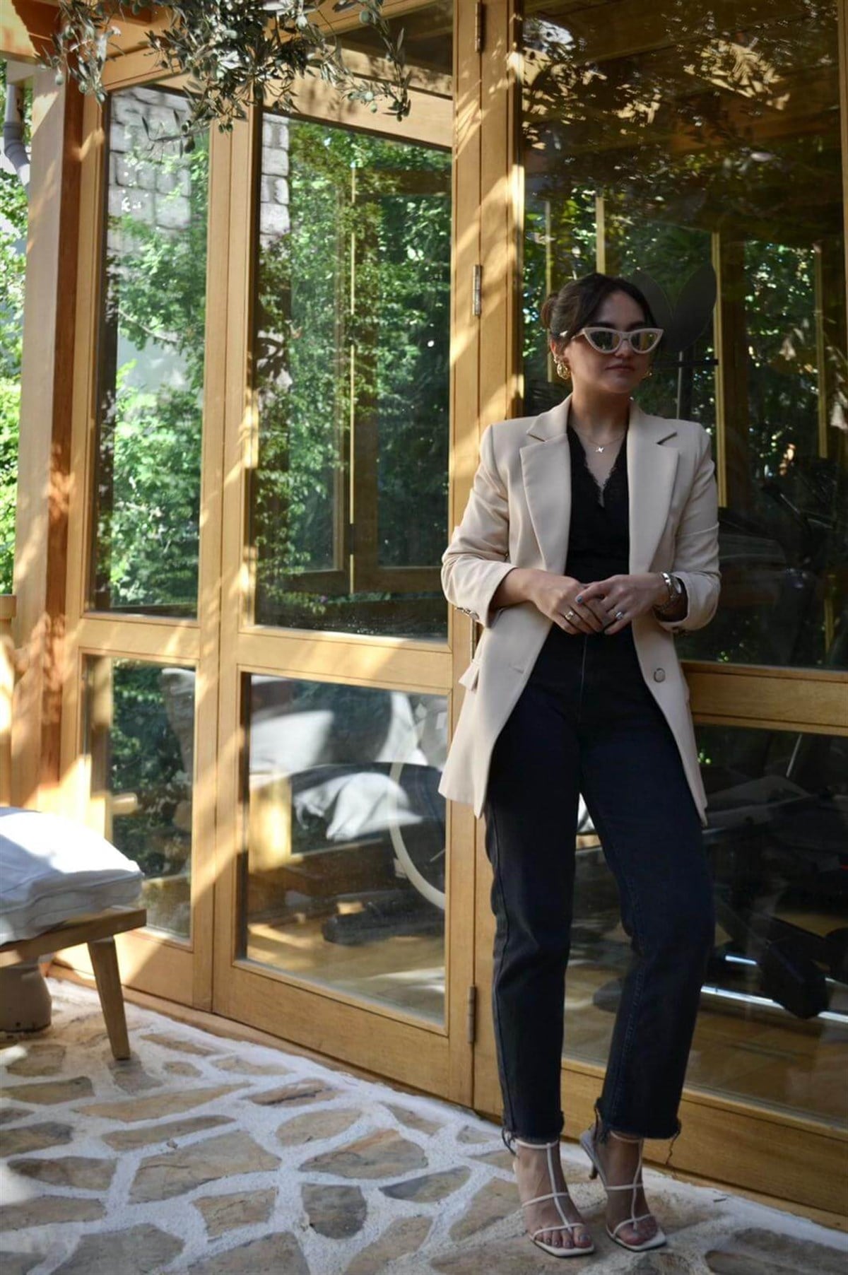 BELDEN OTURTMALI BEJ BLAZER CEKET