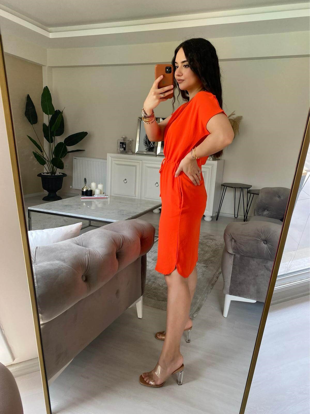 CEPLİ VİSKON ELBİSE