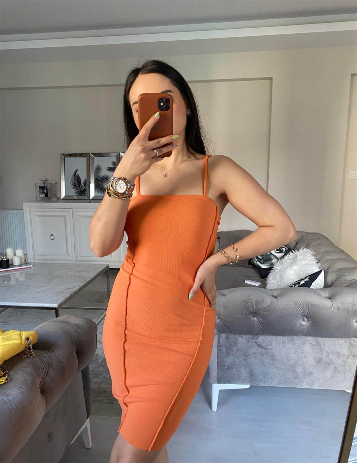 FİTİLLİ KUMAŞ ELBİSE