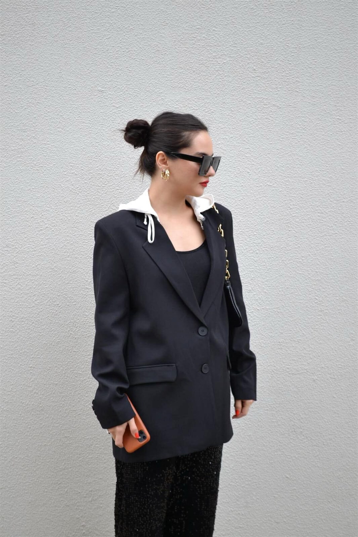 KAPİŞONLU BLAZER CEKET