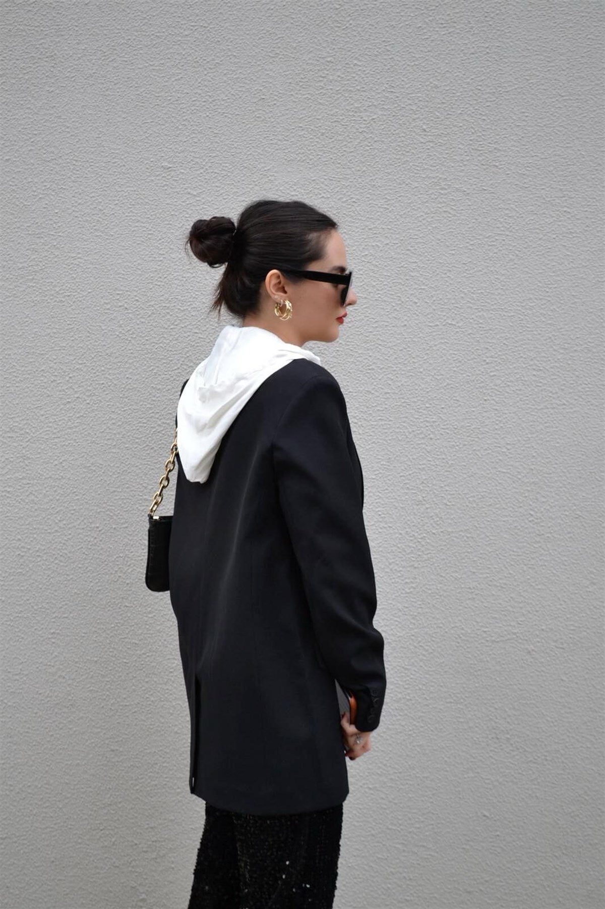 KAPİŞONLU BLAZER CEKET