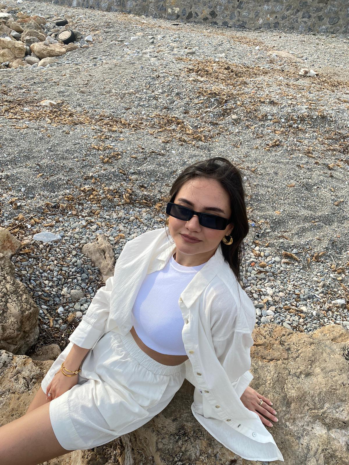 PAMUKLU KETEN GÖMLEK